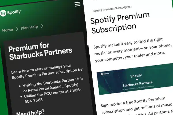 Starbucks Spotify Premium