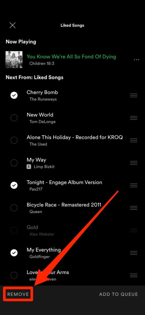How to Clear Queue on Spotify?